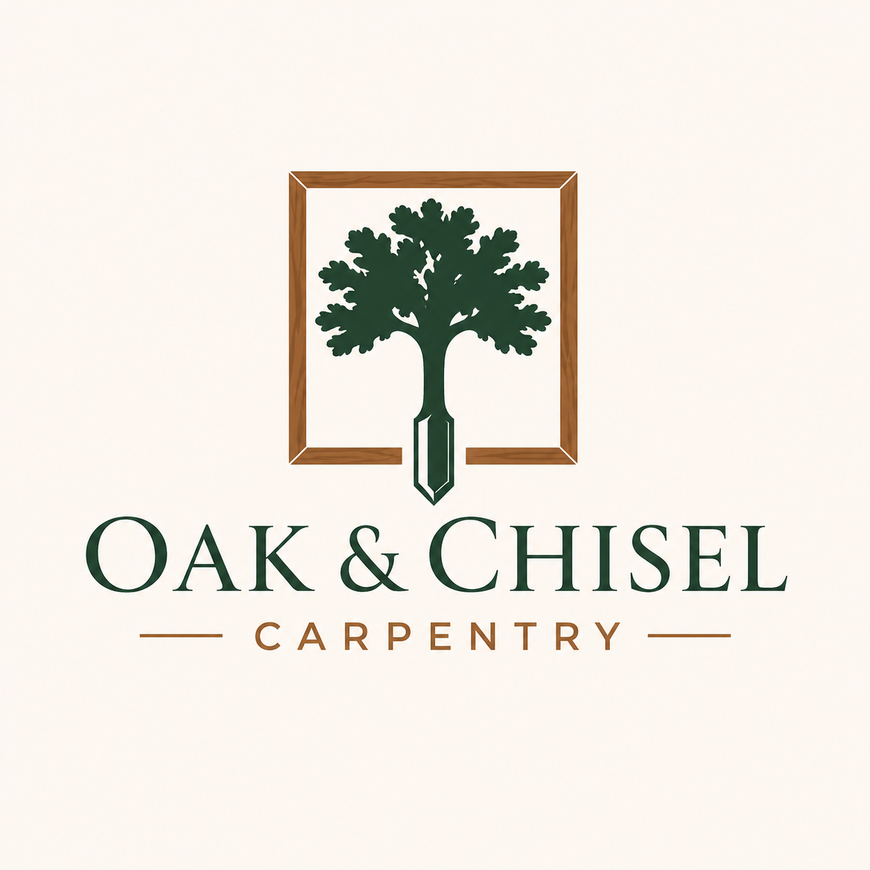 Oak & Chisel Carpentry logo
